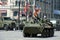 The BTR-82A is an Russian 8x8 wheeled amphibious armoured personnel carrier (APC).