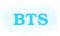BTS or BitShares cryptocurrency coin word cloud.