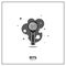 BTS K-POP Group Light Stick Flat Icon