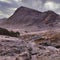 Buachaille Etive Mor mountain from the Devil`s staircase