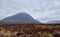 Buachaille Etive Mor Mountain at the head of Glen Coe stands proud in the surrounding moorland of Rannoch Moor.