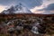 Buachaille Etive Mor from river, Glencoe, west Highlands