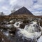 Buachaille Etive Mor and waterfall