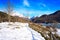 Bubal reservoir in Gallego river in Tena valley Huesca