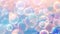 bubble background with pink and light blue bokeh
