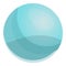 Bubble ball gum icon, cartoon style