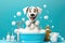Bubble Bath Bliss Happy Puppy Edition - Generative AI