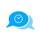 Bubble chat clock history message icon