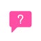 Bubble chat help message question icon
