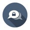 Bubble chat lock message security icon. Vector illustration