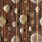 Bubble decorative wooden pattern for seamless background - Ebony