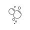 Bubble Line Icon. Soap Foam, Fizzy Drink, Oxygen Bubble Linear Pictogram. Circle Bubble Soap Outline Icon. Cleaning