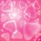 Bubble pink heart background