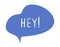 Bubble speech balloon. Online message sticker, talk phrase, cartoon conversation dialog chat cloud. Vector illustration