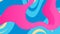 Bubblegum Pink and Sky Blue Retro Pop Art Pattern Vibrant