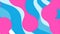 Bubblegum Pink and Sky Blue Retro Pop Art Pattern Vibrant