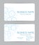 Bubbles business card design. Front and back.