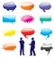 Bubbles comic speech cartoon pop art balloon thought comic bubbles balloons vector box cloud clouds talk talks chat speak think