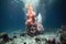 bubbling hydrothermal vent releasing gases underwater