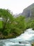 Bubbling mountain stream in Norway