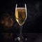 Bubbly Bliss: An AI-Generated Illustration of a Delicious Glass of Sparkling Wine for Celebrations and Toasts