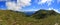 Bucegi mountains plateau with peak Costila