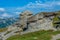 Bucegi sphinx in Bucegi mountains in Romania