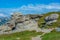 Bucegi sphinx in Bucegi mountains in Romania