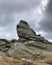 The Bucegi Sphinx, Bucegi Plateau over 2000 meters, Carpathian Mountain, Prahova Valley, Romania