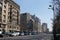 BUCHAREST - MARCH 17: General view of buildings and auto traffic on Magheru boulevard in Bucharest. Photo taken on March 17, 2018