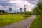 Bucharest office buildings in Pipera , view from Bordei park