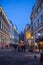 Bucharest Old Town night scene