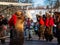 Bucharest, Romania, 25th of December 2019: Christmas tradition festival in Balkans, Romanian dancers and actors in traditional