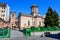 Bucharest, Romania, 27 March 2021: Main historical building of Buna Vestire St Anton Church Biserica Buna Vestire Sf Anton near