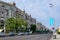 Bucharest, Romania - 6 June 2021: Blocks of flats near Bulevardul Decebal Decebal Boulevard close to Piata Muncii Muncii Square