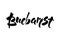 Bucharest, Romania. Capital city typography lettering design. Hand drawn brush calligraphy, text for greeting card, post card,