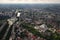 Bucharest, Romania, May 15, 2016: Aerial view of Fountain on Unirii Square