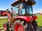 Bucharest, Romania - September 12, 2022: Romanian IRUM companys Tagro tractor at Bucharest, Romania