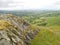 On Buckbarrow looking to hazy coastline