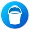 Bucket blue circle icon design