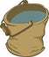 Bucket. Cartoon