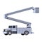 Bucket crane truck vehicle icon