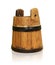 Bucket nostalgic wood old jug container milk beer water