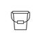 Bucket outline icon