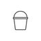 Bucket outline icon