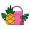 bucket and shovel pineapple tropical summer
