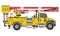 Bucket Truck or Utility Truck equipped with an extendable hydraulic boom vector illustration