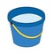 Bucket of water clip art illustration vector isolated