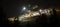 bucket-wheel excavator at night in open-cast coal mining hambach germany