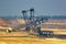 The bucket-wheel excavator for surface mining in a lignite opencast mine in Jüchen - Garzweiler near Düsseldorf, Germany